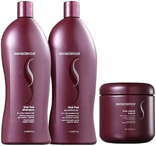 Kit Shampoo Condicionador e Máscara Senscience True Hue (2x1000 e 500) ml