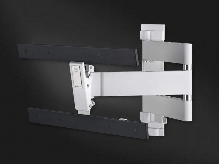 One For All voll schwenkbare OLED-TV-Wandhalterung – Bildschirmgröße 32 bis 77 Zoll – 180° -Drehung und 20° Neigung – Für alle TV-Typen – Max. Gewicht: 40 kg – Max VESA 400x400 – Schwarz-weiß – WM6453 – Bild 7