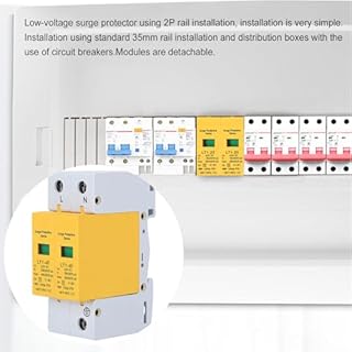 Scaricatori Di Sovratensione 2P,420VAC Scaricatore Di Fulmini Dispositivo Di Protezione Contro Le Sovratensioni A Bassa Tensione SPD CC Protezione Fotovoltaica Contro I Fulmini