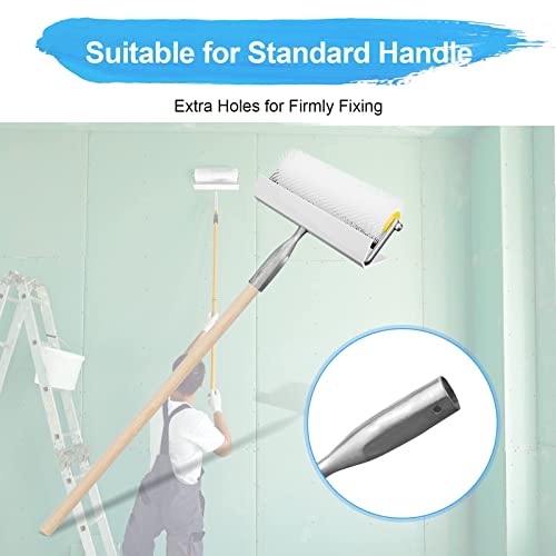 Entlüftungsroller mit Spritzschutz, Spike Walze Spiked Estrich Verbundwalze, Belüften Walze 250 mm Latex Selbstnivellierender Estrich Nivellierer Bodenbelag zum Entfernen von Luftblasen