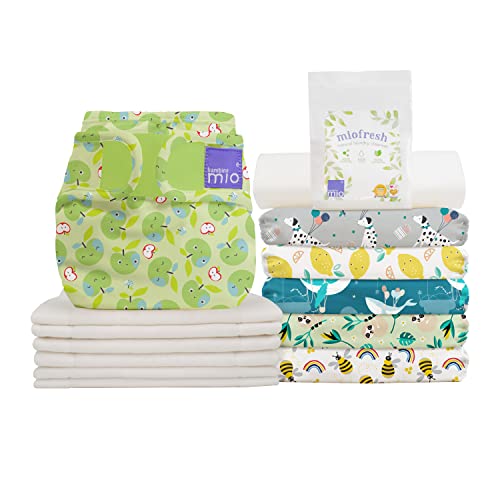 Bambino Mio, mioduo set de pañales reutilizables, favoritos, talla 2 (9 kg+)