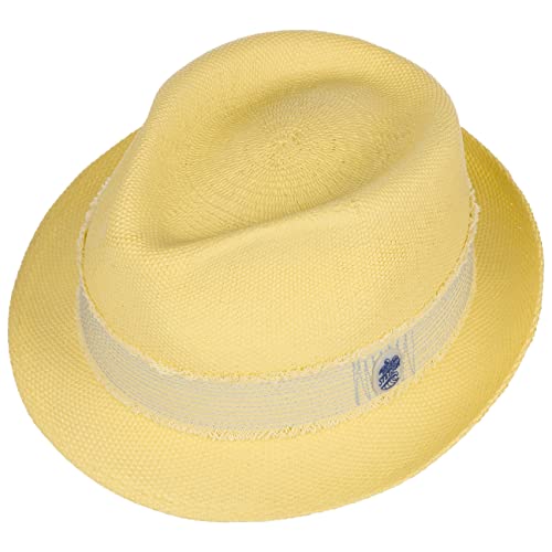 Stetson Pertasco Toyo Trilby Straw Hat Women/Men Pastel Yellow 7 1/4-7 3/8 #TOP1