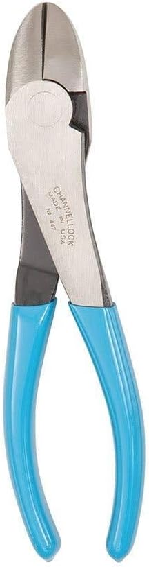Channellock Side-Cutting Pliers 447 - High Leverage Curved Diagonal Lap Joint - 8 In