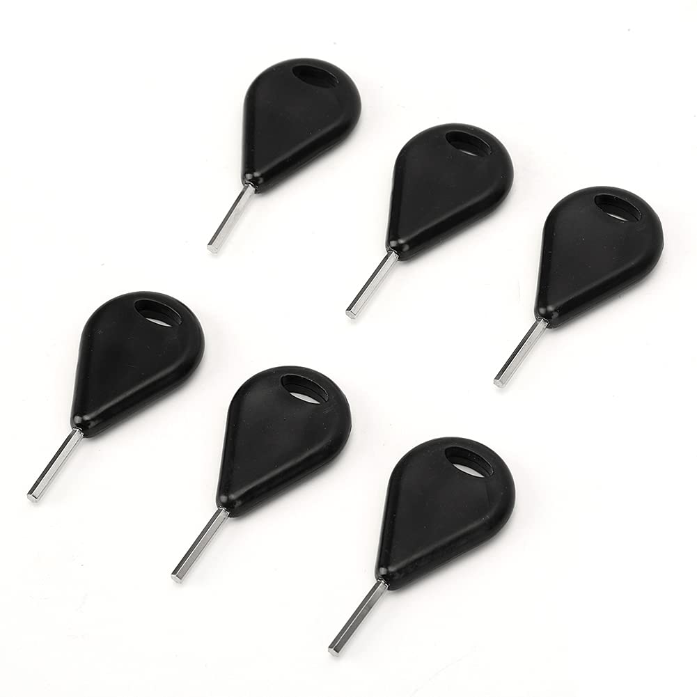 ETAINGYEUN Surfboard FIN HEX Key 6 PCS Pack SURF FIN Key Surfboard Accessories Surfing Equipment for Surfers (Black)