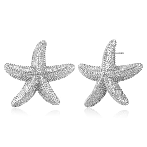LILIE&WHITE Damen Ohrringe in Seestern-Design, Eleganter Schmuck aus Silber, Perfekt für Sommer, Strand und Alltag