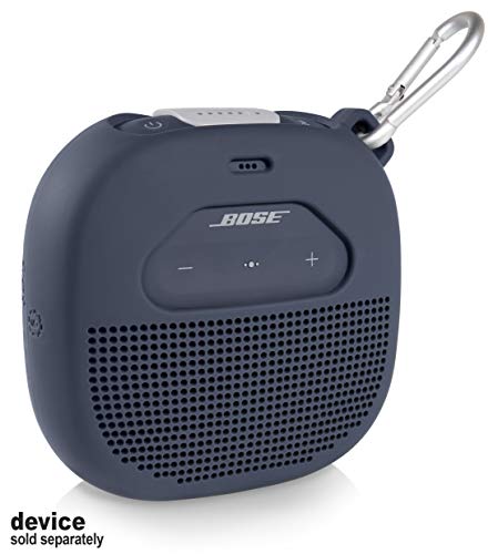 (Midnight Blue silicone) - getgear Silicone Cover Sleeve for Bose SoundLink Micro Portable Outdoor Speaker, Customised Design Skin Protecting in All 6 Directions, Best Matching in Shape and Colour(...