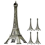HOODANCOS 5Pcs Eiffel Tower Model Decor Vintage Architecture Statue for Home Office Elegant Desktop Ornament Unique Friends and Family