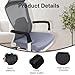 2PCS Office Chair Arm Covers Removable Stretchable Water Resistant Chair Arm Pad Cover Spandex Jacquard Armrest Protector Covers for Universal Office and Gaming Chairs(Black)