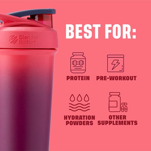 Image of BlenderBottle Sport Sleek Stainless Steel Shaker Bottle 25 oz Sangria Ombre