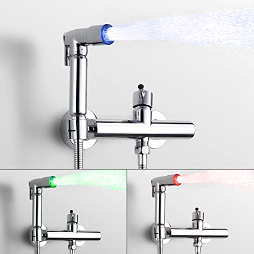 Pulvérisateur bidet pour soulager les peaux sensibles grâce à l'eau tiède et LED thermique