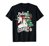 cool christmas unicorn horse, christmas new year presents maglietta