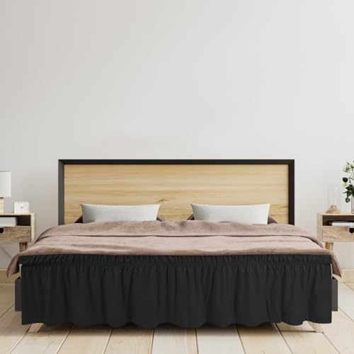 Falda de cama elástica King para transformar la decoración de su dormitorio principal 4