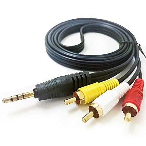 Amazon.com: MaxLLTo 3.5mm to 3 RCA AV TV Cable, Audio Video Cord