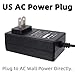 iSaddle 110V AC to DC 12V 2A Power Converter - 100V-250V AC Wall Plug to 12V DC Car Cigarette Lighter Socket Transformer for Car GPS Dash Cam FM Transmitter Razor Cell Phone Charger Power Supply