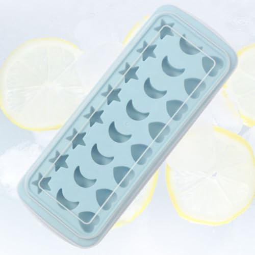 Molde para cubitos de hielo Star Moon Heart Garneck silicona miniatura 7