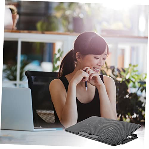 Base para laptop con ventiladores silenciosos y altura ajustable miniatura 4