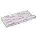 Dwell Studio Beautiful Boheme Peacock/Feathers Super Soft Changing Pad Cover, Pink/Gray/White