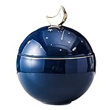 Süssigkeiten Schale Modern Keksdose Keramik Dekorativ, Keramische Keksdose Und Bonbondose Dekorative Behälter Für Snacks Und Leckereien, Ornamente Für Das Schreibtisch-Bücherregal(Retro)