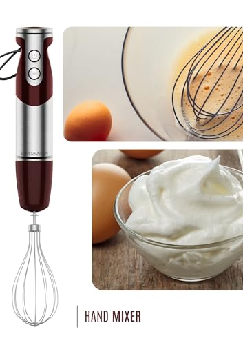 image for MegaWise Pro Titanium Reinforced 3-in-1 Immersion Corded Hand Blender,