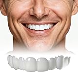 2組の入れ歯 義歯、インスタント入れ歯、歯が欠けた 応急処置 、自然で快適な貼り付け 仮 歯、不完全な歯を覆い、瞬間的に自信を持って微笑む (5.0)