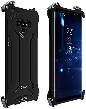 Note 9 Metal Case - Gorilla Note 9 Metal Bumper Case - Fits Samsung Note 9 Aluminum Case with Full-Body Rugged Military Shockproof Heavy Duty Armor Defender Tough Protection (Black)