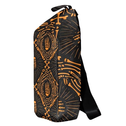 Sac à dos ergonomique squelette multicolore avec sangle réglable et confort dos