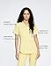 Acadia Louise Scrub Top for Women: Slim Fit, V-Neck, 2 Pockets, High Performance, Easy Care (US, Alpha, Large, Sunshine)