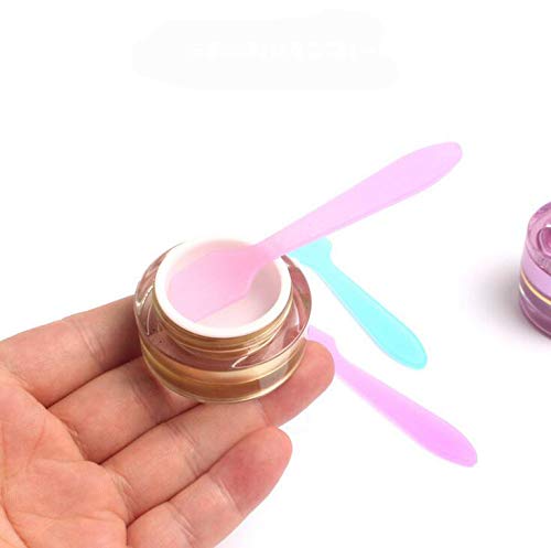 Miniatura 7 de Paquete de 100 mascarillas cosméticas de plástico desechables de 3.1 in, cuchara, espátula, crema facial, mini cucharada, agitador, aplicador,