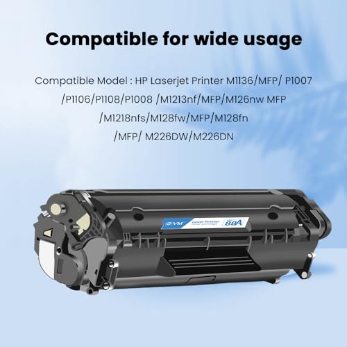 Image of EVM Compatible Toner Cartridge for HP LaserJet P1007 /P1008 /P1106 /P1108 /Pro M1136 MFP /M1213nf /M1216 - 2000 Pages | High Density | 1 Year Warranty