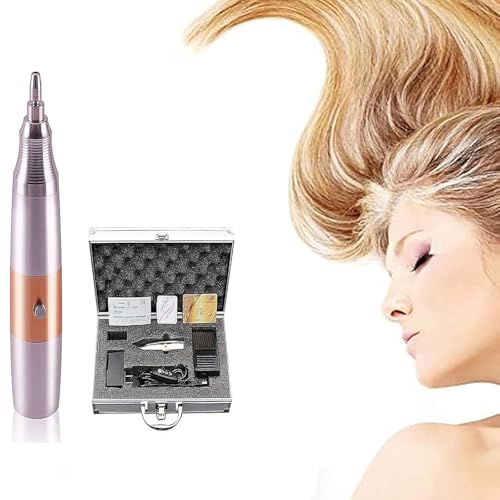 NGARY Extractor De Folículos Pilosos, Máquina De Trasplante De Cabello Sin Costuras, Ajuste De 3 Engranajes En Modo De Velocidad para Ayudar a con La Caída del Cabello, Rayita En Retroceso