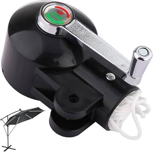 Umbrella crank handle,Patio umbrella crank handle,Patio umbrella cantilever parts,Cantilever Patio Umbrella Accessories,Heavy Duty Rotary Universal Detachable Handles Replacement Part for Outdoor Parasol Garden Party Balcony Beach Picnic