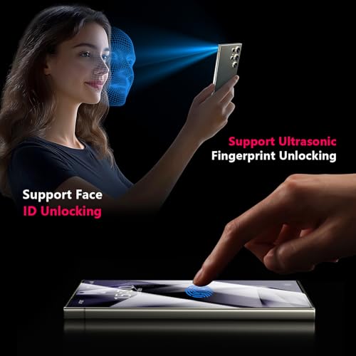 X-it for Samsung Galaxy S23 Ultra/S22 Ultra Screen Protector HD [Auto Alignment & Dust Removal],Bubble-Free & Self-Healing,[100% Ultrasonic Fingerprint ID] Easy Installation Full Coverage [Non-Glass] 2 Packs
