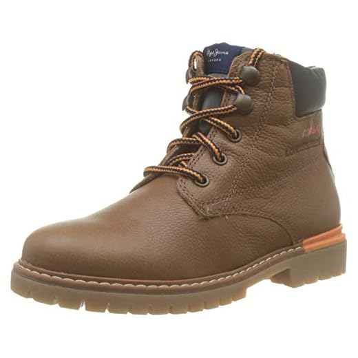 Pepe Jeans London Combat Nylon, Botas Desert para Niños, (Tan 869), 35 EU