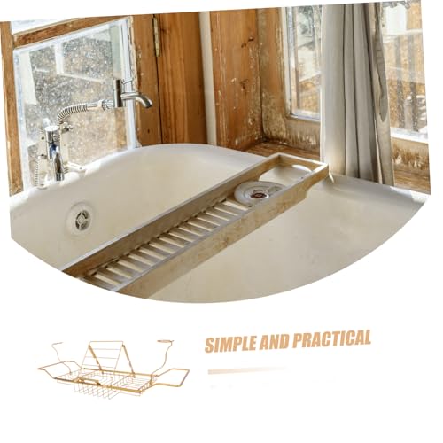Étagère de bain extensible en acier inoxydable durable et chic