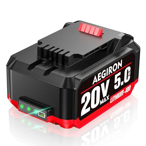Aegiron Upgraded 20V 5.0Ah High Capacity Battery Replacement for Bauer 20V Lithium-Ion Battery Fits Bauer Hypermax 20V Cordless Tools 1701C-B 1702C-B 1907C-B 2108C-B 2109C-B
