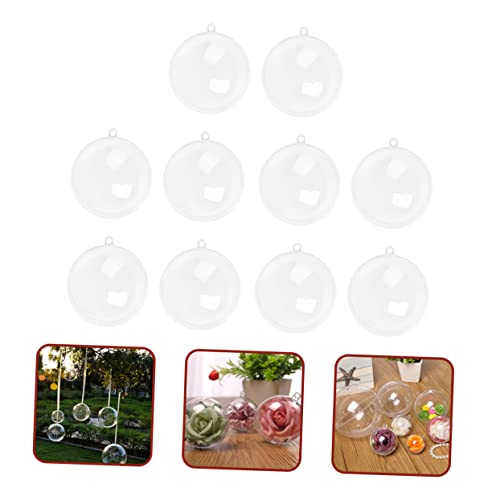 Nolitoy 40 Pcs Supplies Ornament Christmas In/For Present New Spheres Transparent Home Decor Wedding Party Diy Gifts Sphere Halloween Decoration Balls Mm/Mm/Mm Favors Fillable Candy #TOP6