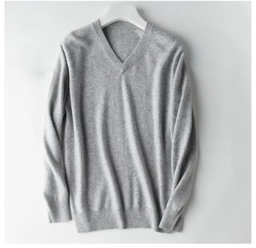 Men Cotton Blend Classic V-Neck Knit Sweater Pullover Fall Winter Soft Warm Business Casual Jumper2