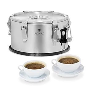 Royal Catering RCTP-10DT thermocontainer Gastro transportcontainer voor gerechten (10 L, dubbelwandig met isolatie, 6-8…