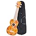 Produktbild Classic Cantabile BeachBuddy "Beachflower" Sopran Ukulele aus ABS Material (Uke, Hawaii Gitarre, PVC Kunststoff, 12 Bünde, 12 Bünde leichtgängige Gitarren-Mechaniken, Outdoor & Strand tauglich)