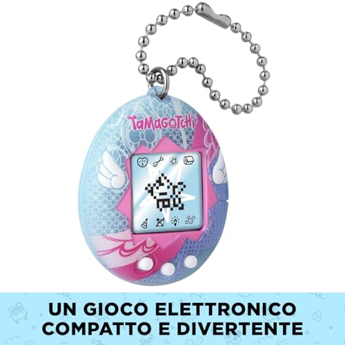 Bandai - Tamagotchi originale Angel Lace - Animale elettronico virtuale con schermo a colori - Giocattolo animale interattivo - Lacci Angelo - Giocattolo per bambini dagli 8 anni in su - 46161 - Gadget - Immagine 3