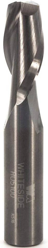 Whiteside Router Bits RU5100 Standard Spiral Bit with Up Cut Solid Carbide 1/2-Inch Cutting Diameter and 1-Inch Cutting Length