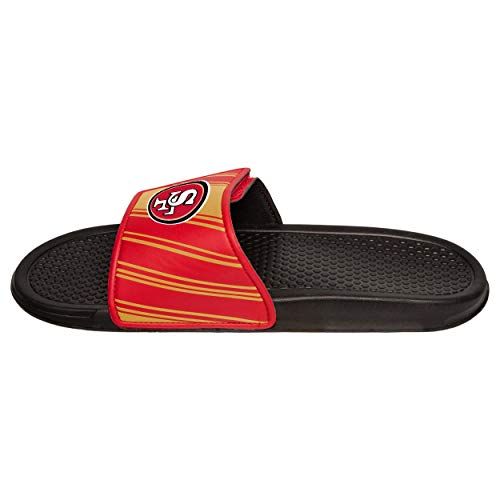 Image of FOCO mens NFL Team Logo Legacy Sport Slide Sandals