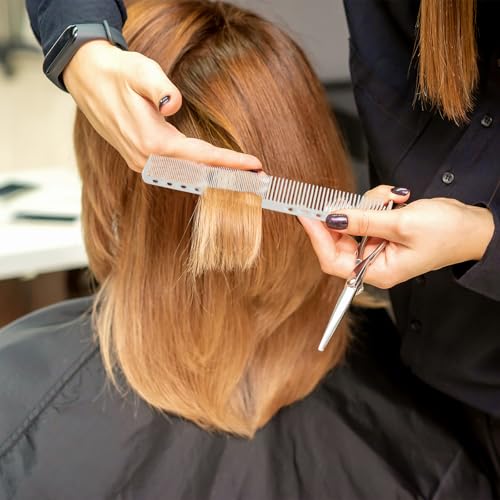 Set de 8 peines profesionales para corte de cabello miniatura 6