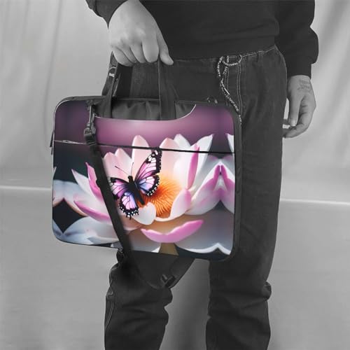 Bolso de hombro para laptop de moda con estampado rosa resistente 6