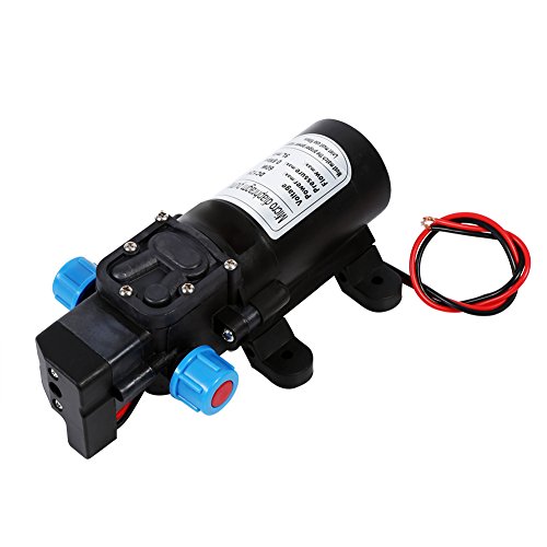 bomba de agua con presostato 12v-Bomba de agua de alta presión DC 12V 60W 116Psi Wasserpumpe 12v shurflo Bomba de agua autocebante adecuada para el suministro de agua del solar, etc.