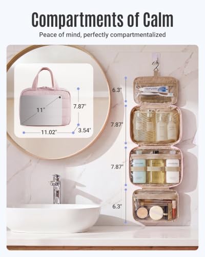 Travel Toiletry Bag - Hanging Makeup Organizer for Women & Men - image 2