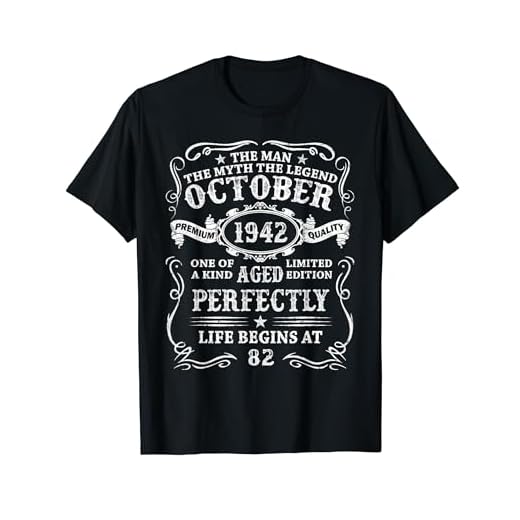 Octubre 1942 82 Años Cumpleaños Hombre Nacido En 1942 Camiseta