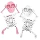 Aufziehspielzeug Halloween Spielzeug, 2 Stück Lustig Tanzende Skelett, Halloween Deko Skelett, Totenkopf Uhrwerk Spielzeug Kinder, Skelett Requisite, Halloween Kinder Geschenk Party Mitgebsel