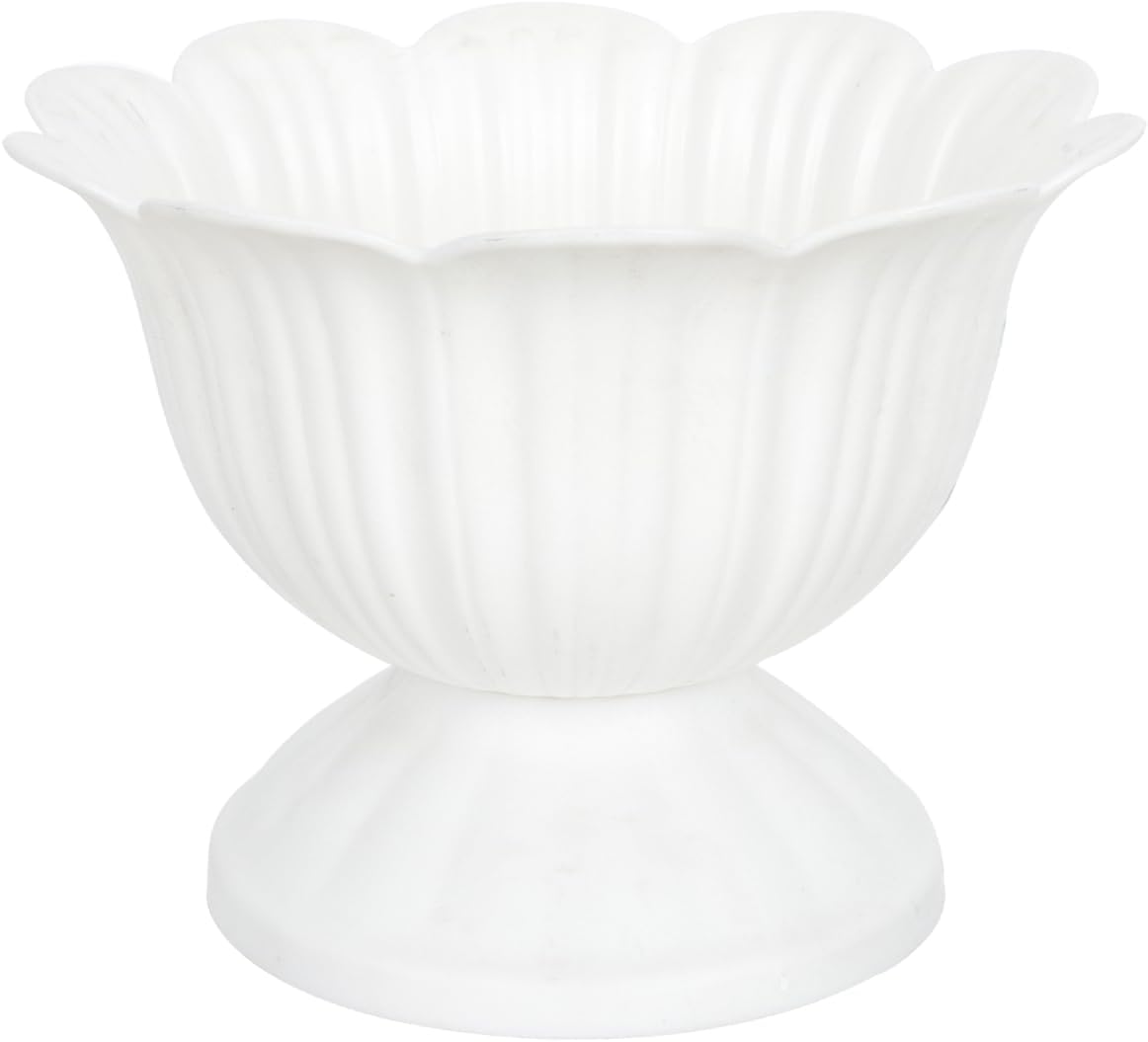 MERRYHAPY Wedding Decorative Planter Plastic Flower Pot for Indoor Outdoor Use 5.5 Inch Roman Style Floral Container for Wedding Ceremony Party Table Decor
