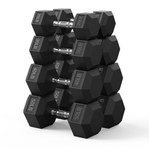 PAPABABE Hex Dumbbell Set